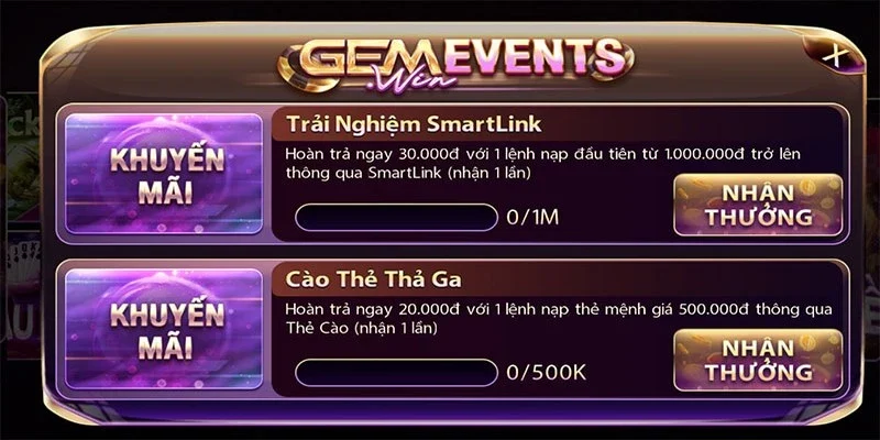 Tỷ lệ thưởng cạnh tranh tại từng hình thức